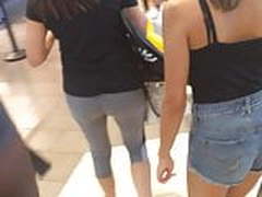 Hot mom in spandex and teen in booty shorts Hot Clip | xvideosearch.com