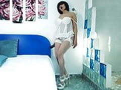 Latin Milf in White Stockings teasing on Cam. HD | xvideosearch.com