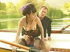 Cum on my Black Stockings: A Romantic hard fuck on a Kayak Full Video | xvideosearch.com
