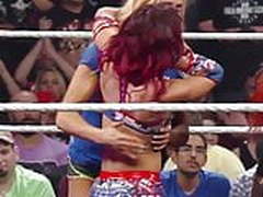 WWE - Charlotte Flair hugging Sasha Banks HD | xvideosearch.com