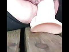 Fat pussy Outdoor dildo fun HD | xvideosearch.com