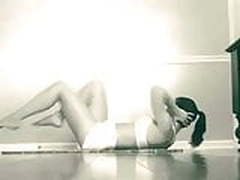 Evangeline Lilly doing sexercise with voiceover Hot Clip | xvideosearch.com