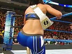 WWE - Bayleys big butt in blue tights. HD | xvideosearch.com