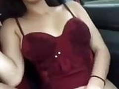 Brunette playing in the car Full Video | xvideosearch.com