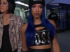 WWE - Sasha Banks backstage with Bayley Hot Clip | xvideosearch.com