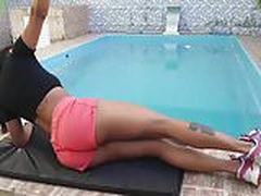 Abdominal na pranchaSabrina Felix fitness Hot Clip | xvideosearch.com