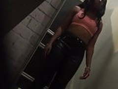 BLACK GIRL DRESSING ROOM SMALL TITS