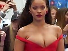 Rihanna showing hot epic cleavage at the Valerian premiere. Hot Clip | xvideosearch.com