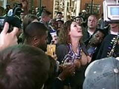 Flashing puffy nipples and areolas at Mardi Gras Full Video | xvideosearch.com