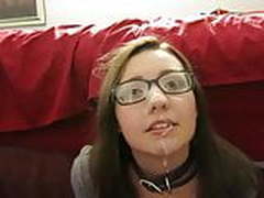 cute glasses facial HD | xvideosearch.com