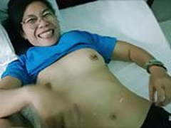 Big cumshot over Asian cleaning lady in hotel. Full Video | xvideosearch.com