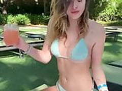 Bella Thorne sexy in blue bikini HD | xvideosearch.com