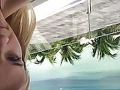 Reese Witherspoon on balcony in bikini top HD | xvideosearch.com