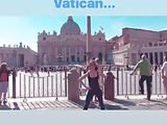Alison Brie dancing in front of the Vatican Full Video | xvideosearch.com
