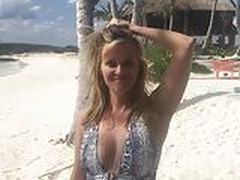 Reese Witherspoon on the beach saying happy birthday Full Video | xvideosearch.com