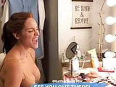 Katherine McPhee in a bra getting ready & dancing backstage Free XXX | xvideosearch.com