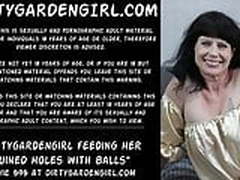 Dirtygardengirl feeding her ruined holes with balls prolapse Full Video | xvideosearch.com