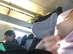 Showing my boobs on the train with a stranger next to me Free XXX | xvideosearch.com