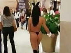Half naked lady in the Mall Hot Clip | xvideosearch.com
