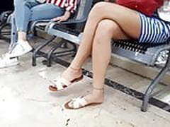 Crossed Long legs, long feets pedicured toes Free XXX | xvideosearch.com