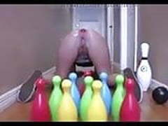 Girl Shoots Bowling Balls Out Of Her Ass! Hot Clip | xvideosearch.com