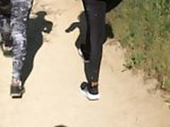 FIT TIGHT LA ASS FLEXIBLE LEGGINGS CURVES SWEATY Public Full Video | xvideosearch.com