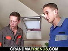 Busty blonde granma takes double penetration Full Video | xvideosearch.com