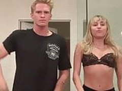 Miley Cyrus dancing and lip synching while half-dressed Online | xvideosearch.com