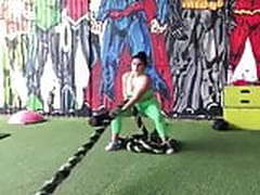 Ariel Winter pulling a thick rope July 21 2-18 HD | xvideosearch.com