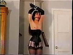 very very tight tightened the leather corset on his slave Full Video | xvideosearch.com