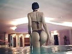 Yanet Garcia getting out of a pool Full Video | xvideosearch.com