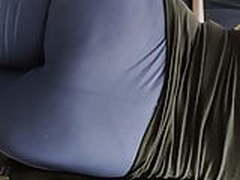Big ass blue leggings candid Online | xvideosearch.com