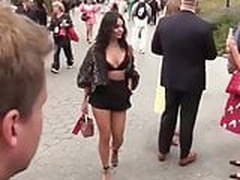 Vanessa Hudgens modeling a sexy black outfit outdoors Hot Clip | xvideosearch.com