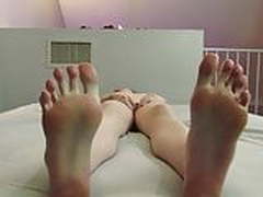 Beautiful Agony-style masturbation with POV of her sexy feet Full Video | xvideosearch.com