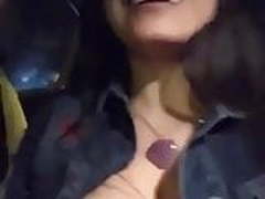 Brunete flashing boobs in car Full Video | xvideosearch.com