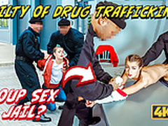 LAW4k. Babe gives ass and pussy for fucking to two guards Free XXX | xvideosearch.com